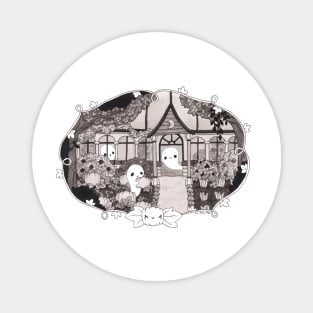 Haunted Glass House Magnet